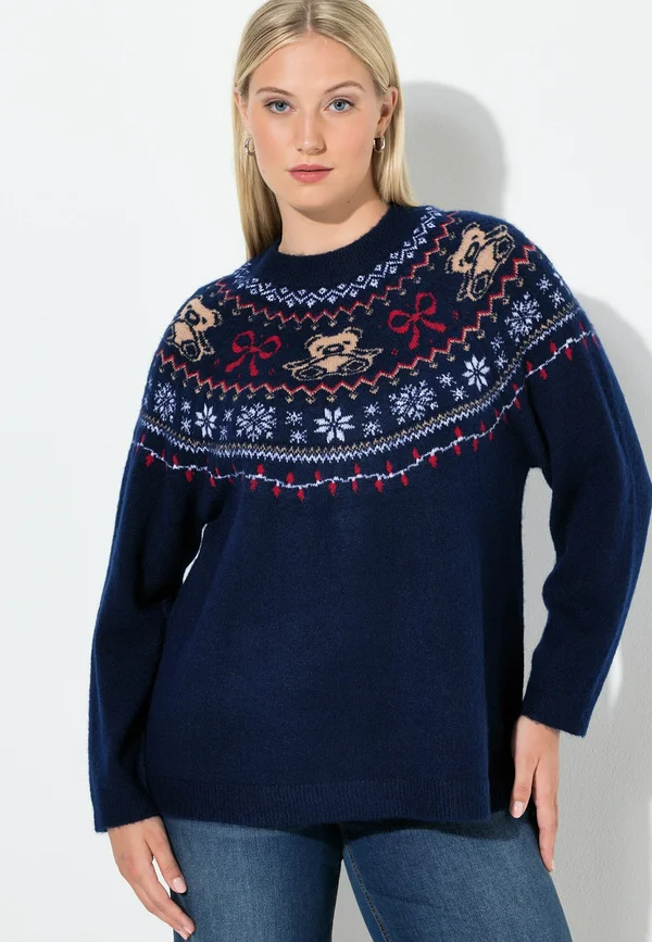 NORWEGER LANGARM - Strickpullover - ink blue