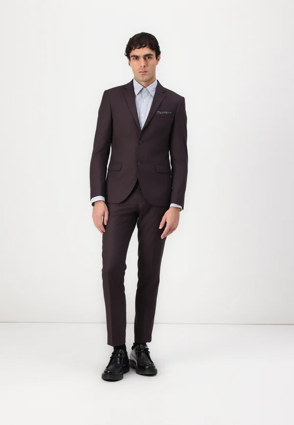 NOTCH SLIM SUIT  - Anzug - bitter chocolate