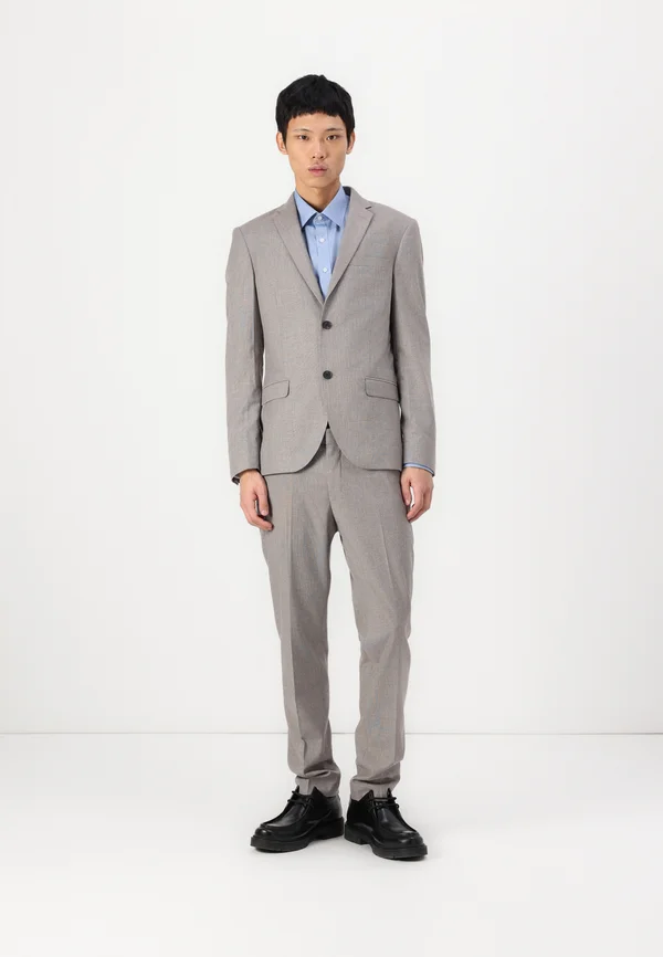 NOTCH SUIT SLIM - Anzug - taupe