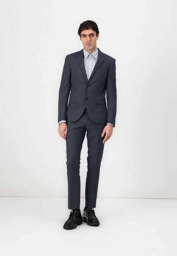 NOTCH SUIT TEXTURE SLIM - Anzug - navy mix