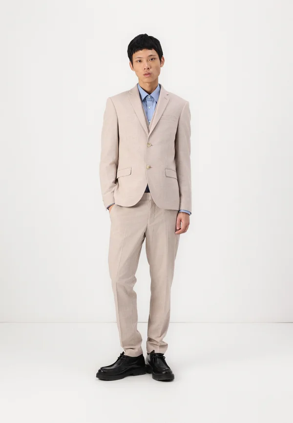 NOTCH SUIT THREE PIECE SLIM - Anzug - mini pink