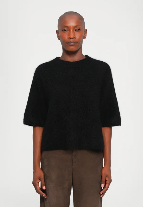 NOUR - Strickpullover - black