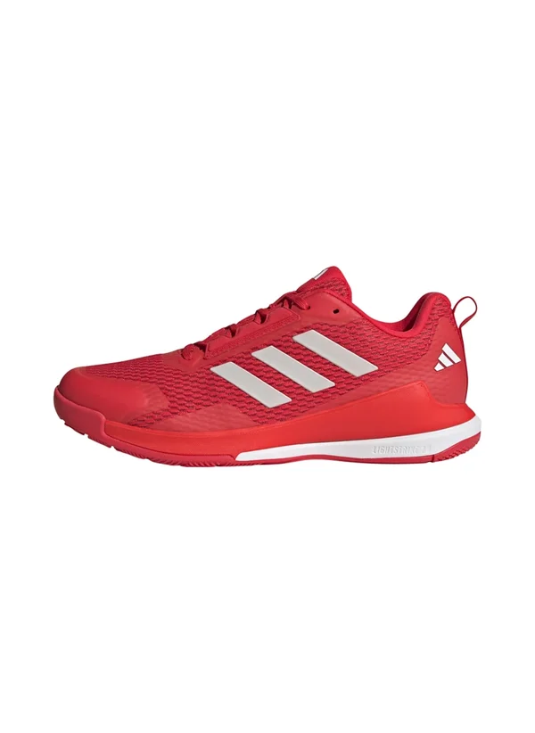 NOVAFLIGHT 2.0 INDOOR - Volleyballschuh - pure ruby metalic cloud white