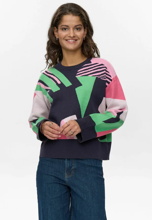 NUGRAPHI  - Strickpullover - dark sapphire