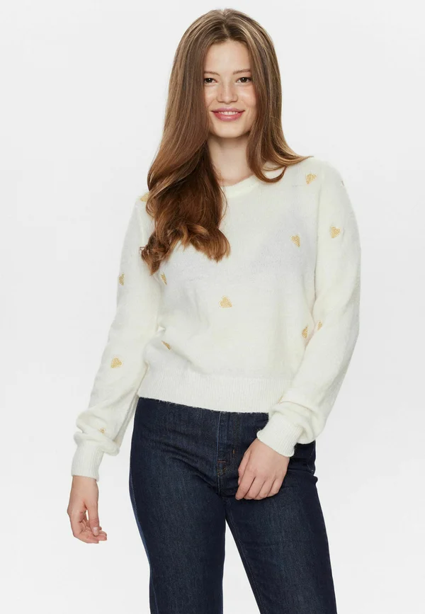 NUHOLLY  - Strickpullover - cloud dancer