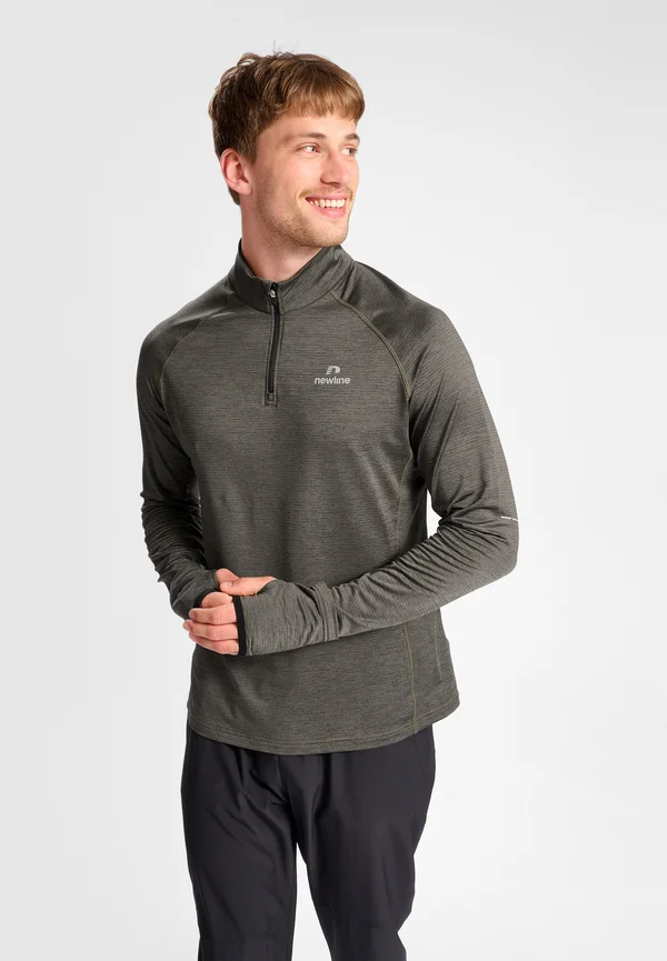NWLPACE HALF ZIP - Sweatshirt - beluga melange