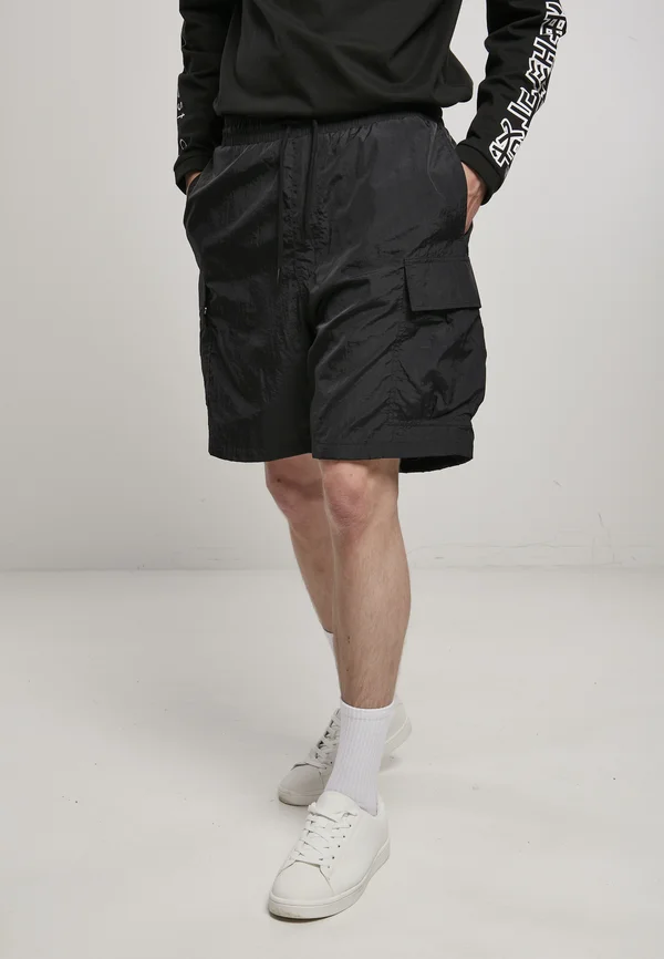 NYLON CARGO SHORTS - Shorts - black