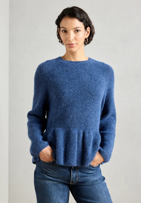 O NECK - Strickpullover - ensign blue