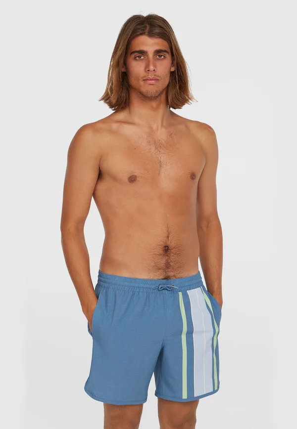 O'RIGINALS SCALLOP 16" SWIMSHORTS - Badeshorts - blue originals longboard stripe