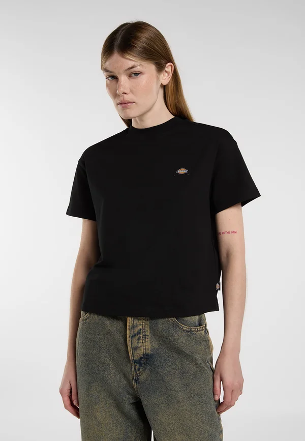 OAKPORT BOXY TEE - T-Shirt basic - black