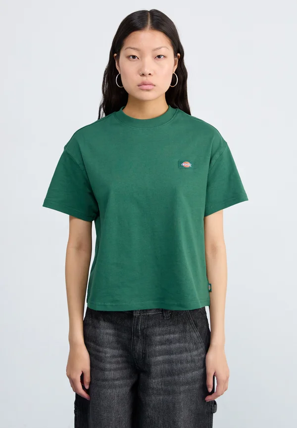 OAKPORT BOXY TEE - T-Shirt basic - pine needle green