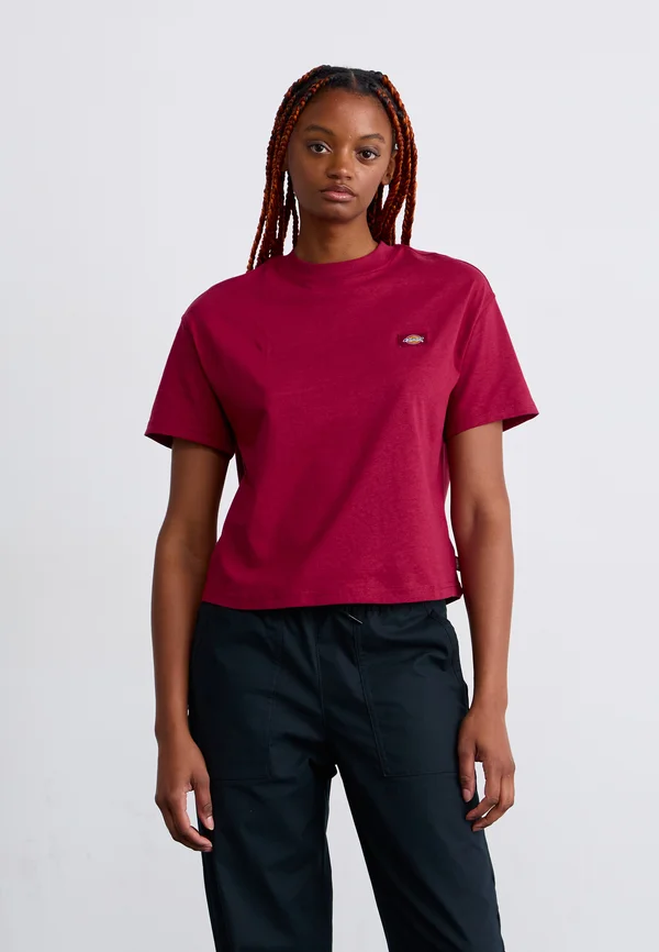 OAKPORT BOXY TEE - T-Shirt basic - tibetan red