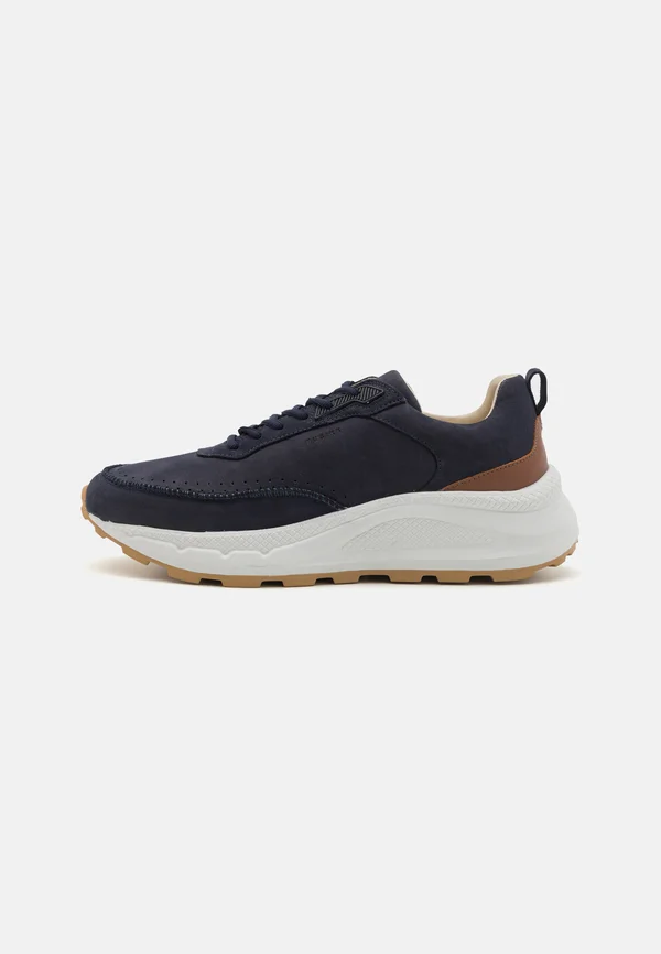 OBERON REESE - Sneaker low - navy/brown