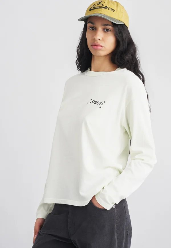 OBEY WILTED BUNCH - Langarmshirt - unbleached