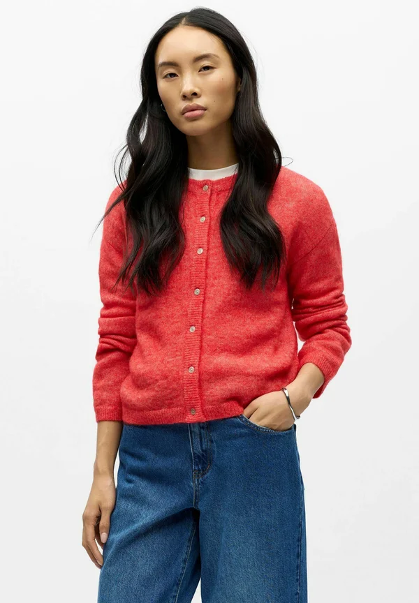 OBJAGATE LS NOOS - Strickjacke - poinsettia