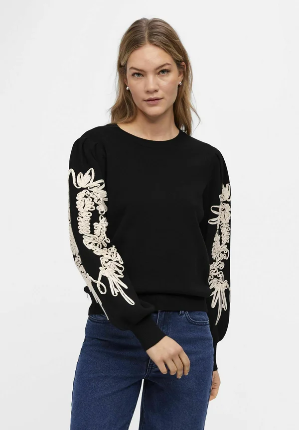OBJJOANA  - Strickpullover - black