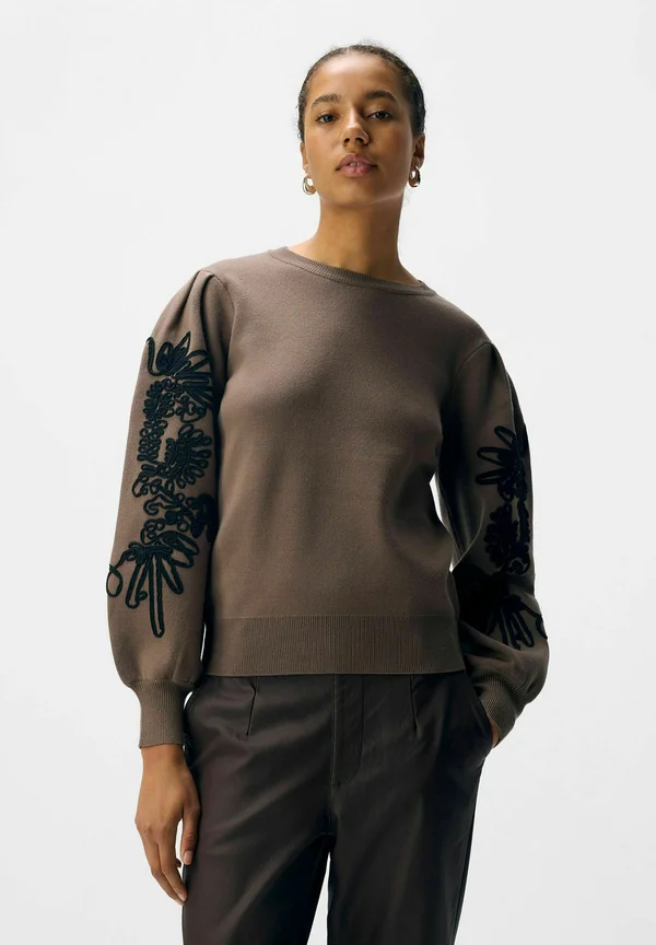 OBJJOANA  - Strickpullover - morel