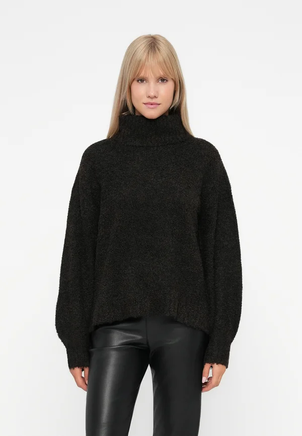 OBJKIMIA PULLOVER - Strickpullover - seal brown