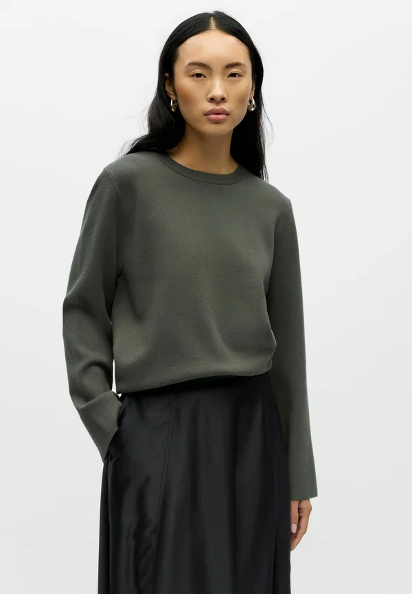 OBJREYNARD O-NECK NOOS - Strickpullover - kambaba