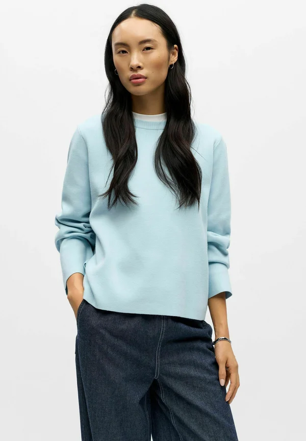 OBJREYNARD O-NECK NOOS - Strickpullover - winter sky