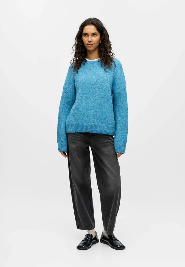 OBJSAGGIA LS LO NOOS - Strickpullover - legion blue