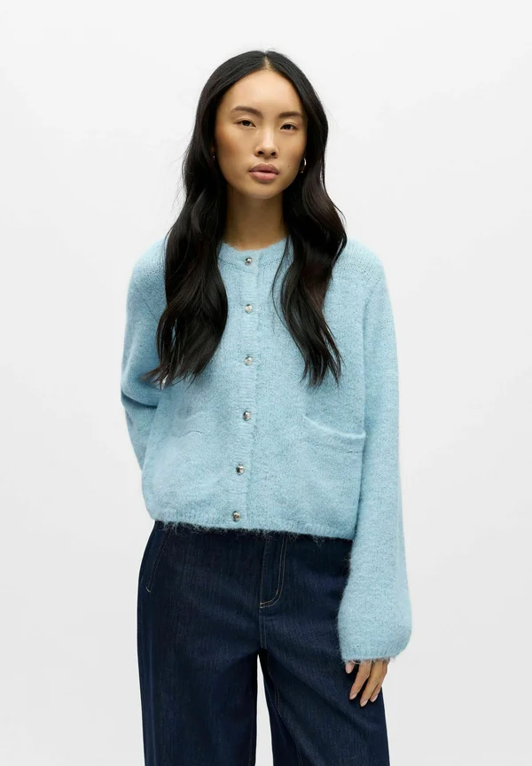 OBJSAGGIA NOOS - Strickjacke - winter sky