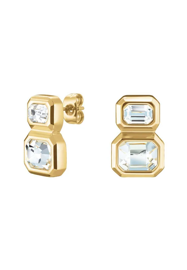 OCTAGON DOUBLE STUDS - Ohrringe - gold-coloured
