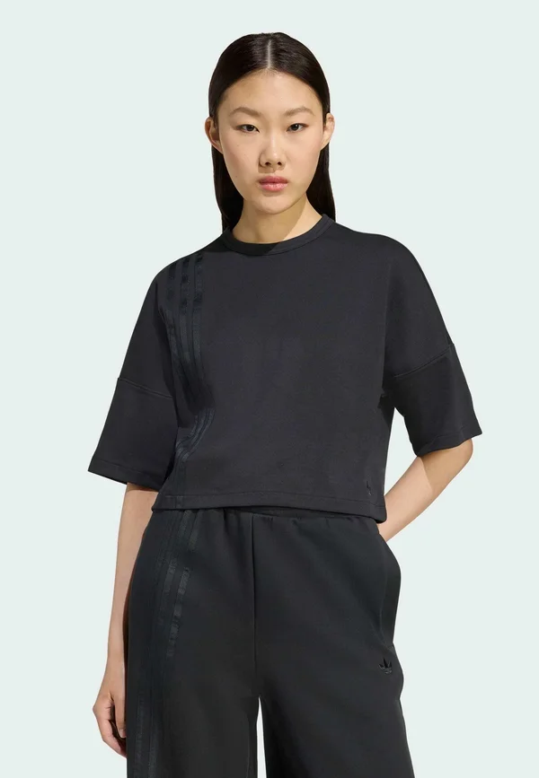 OFF PLACED STRIPES - T-Shirt print - black