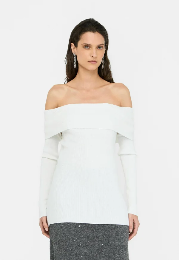 OFF THE SHOULDER  - Strickpullover - white