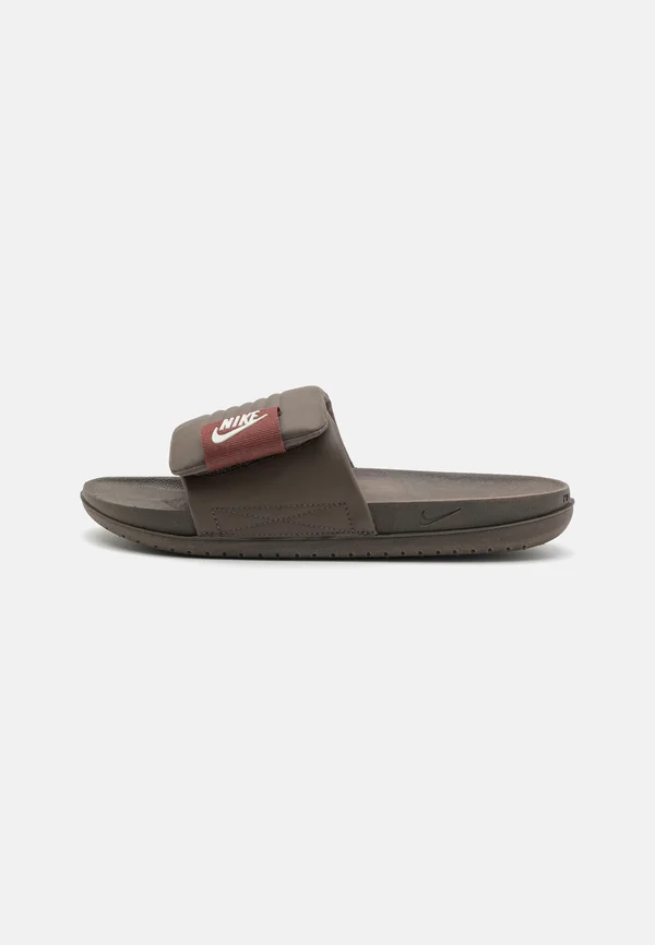 OFFCOURT ADJUST SLIDE - Pantolette flach - ironstone/coconut milk/red sepia