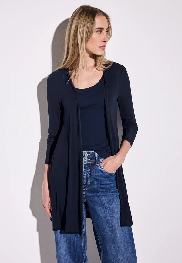 OFFENE  - Strickjacke - blau