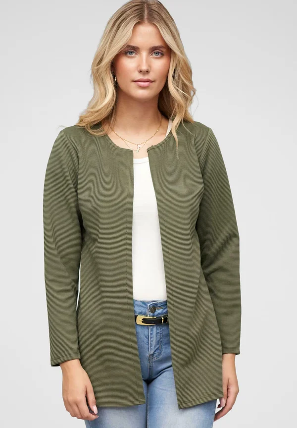 OFFENER - Strickjacke - dark green