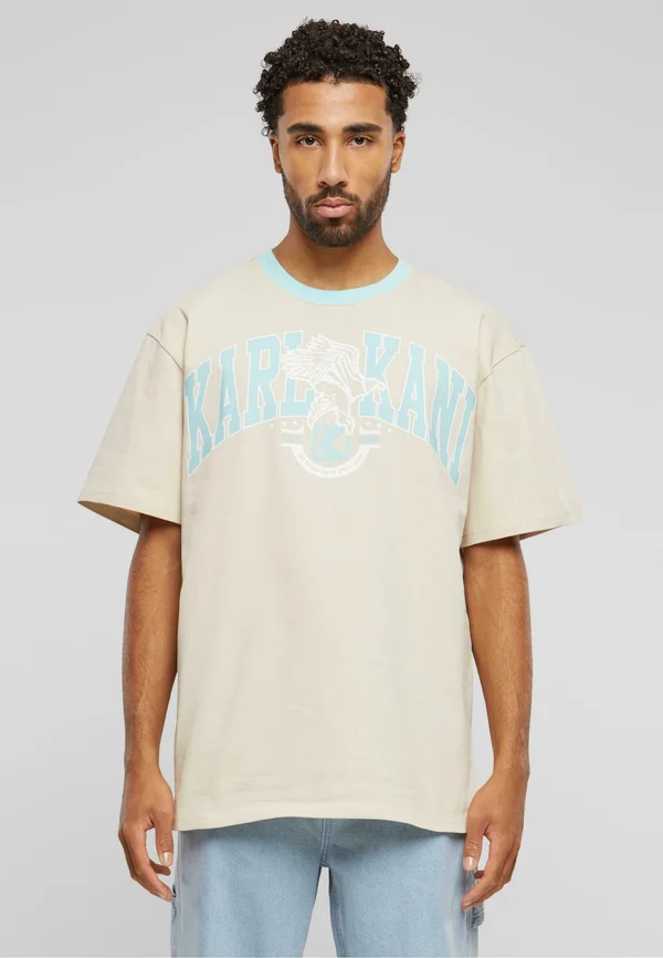 OG EAGLE TEE - T-Shirt print - light sand light blue