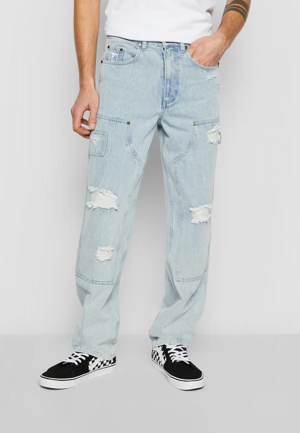 OG HEAVY DISTRESSED CARPENTER - Jeans Straight Leg - bleached blue