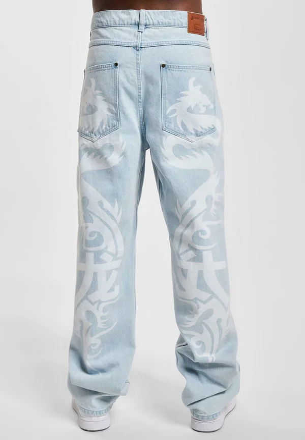 OG TRIBAL GY FIVE POCKET DENIM - Jeans Relaxed Fit - bleached blue