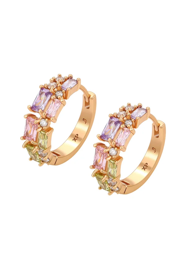 Ohrringe - rose gold multicolor