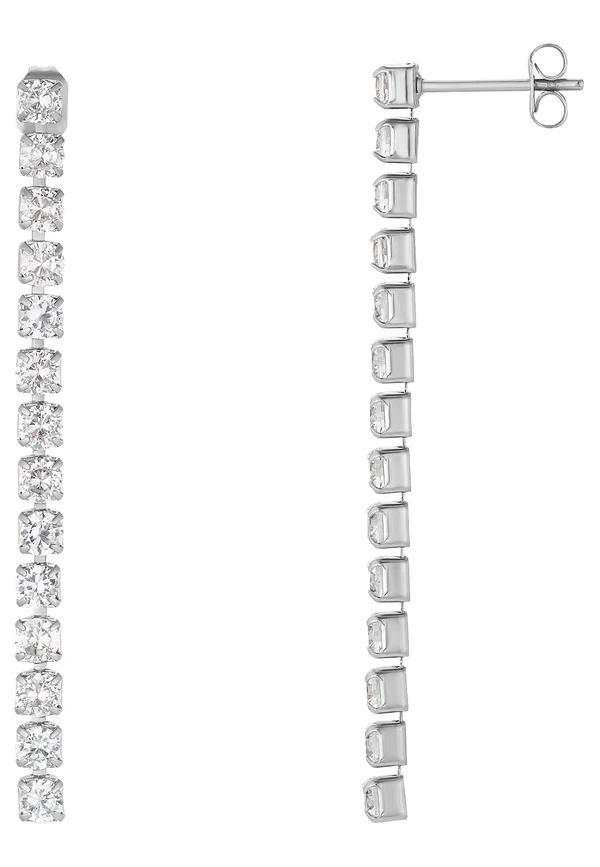 Ohrringe - silberfarben poliert