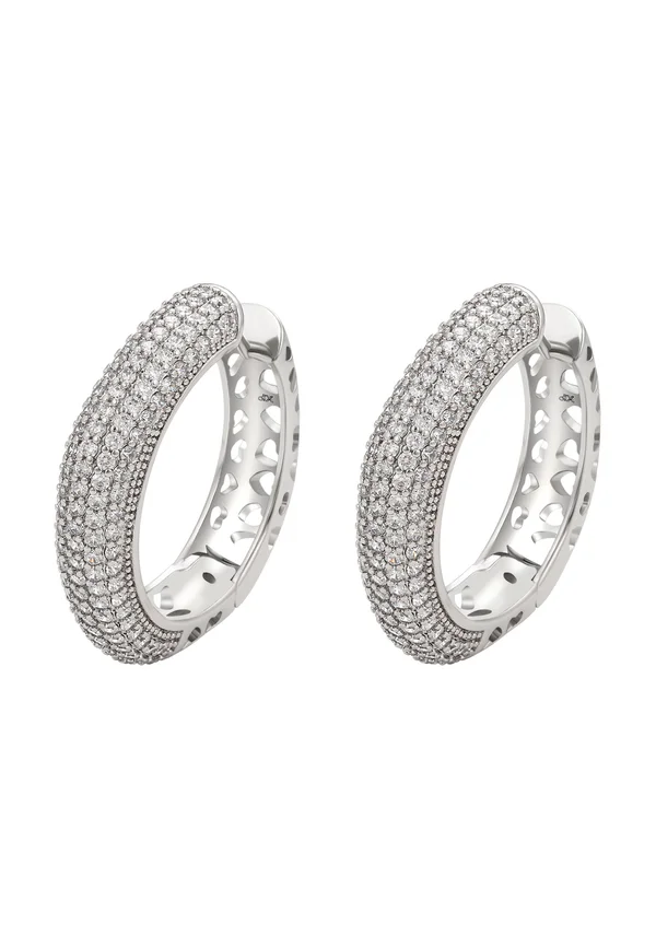 Ohrringe - silver-coloured white