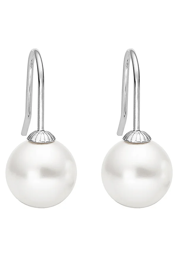 OHRSCHMUCK FISCHHAKEN - Ohrringe - white