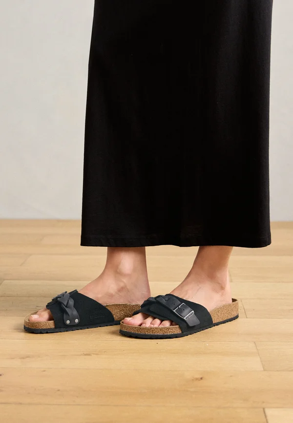 OITA BRAIDED LEOI/LEVE BLACKN - REGULAR - Riemensandalette - schwarz