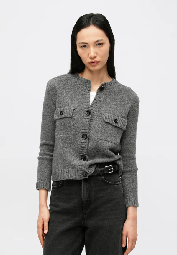 OLBIA - Strickjacke - antracite