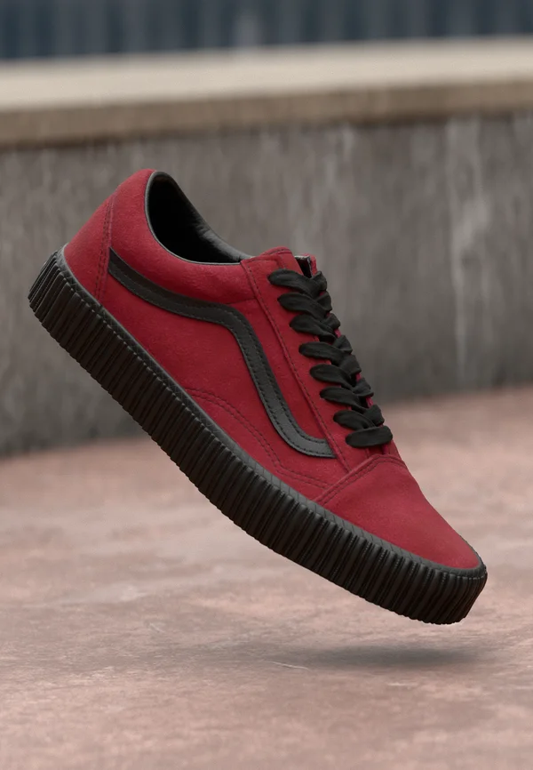 OLD SKOOL CREEPER - Sneaker low - grunge bordeaux