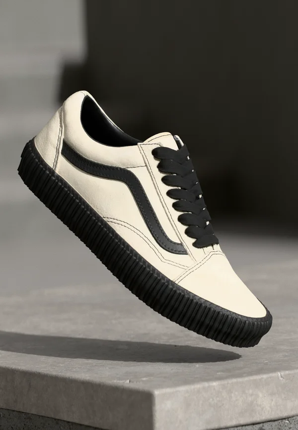 OLD SKOOL CREEPER - Sneaker low - grunge classic white