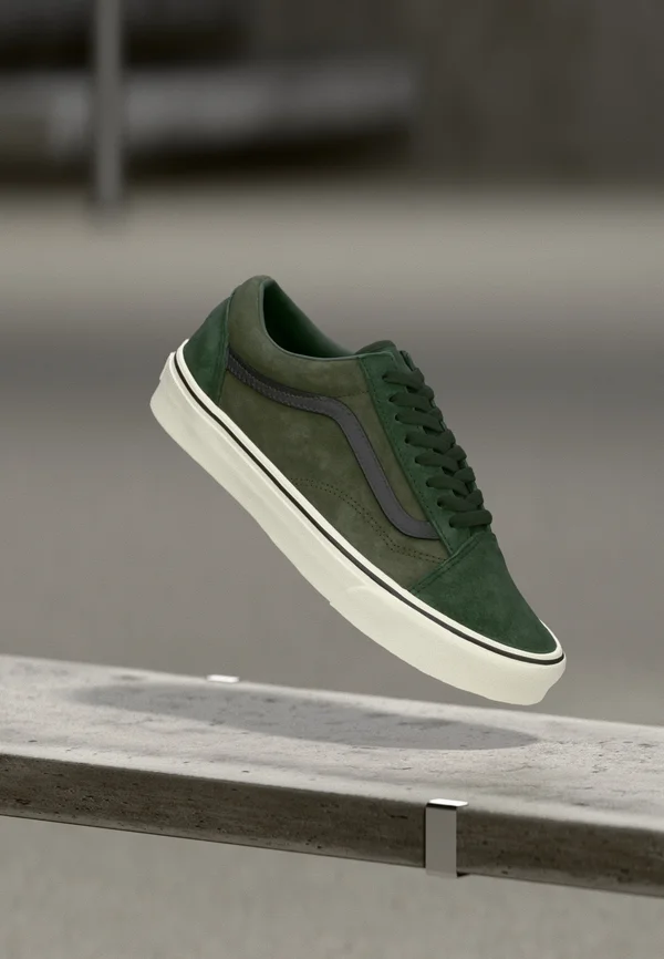 OLD SKOOL - Skateschuh - green/multi-coloured