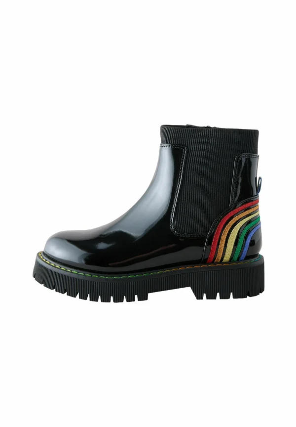 OLDER FIT - RAINBOW CHUNKY CHELSEA  - Stiefelette - black