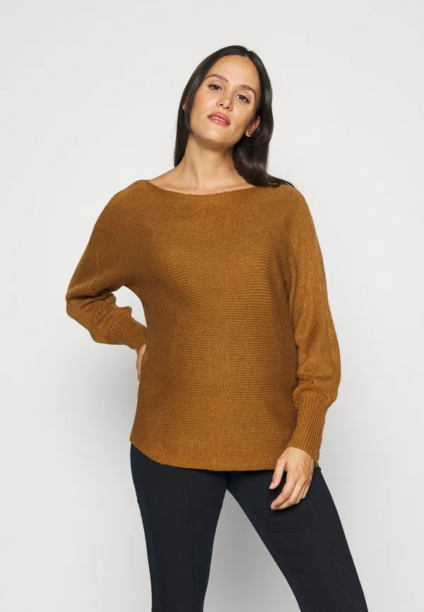 OLMNICOYA BOAT NECK - Strickpullover - rubber