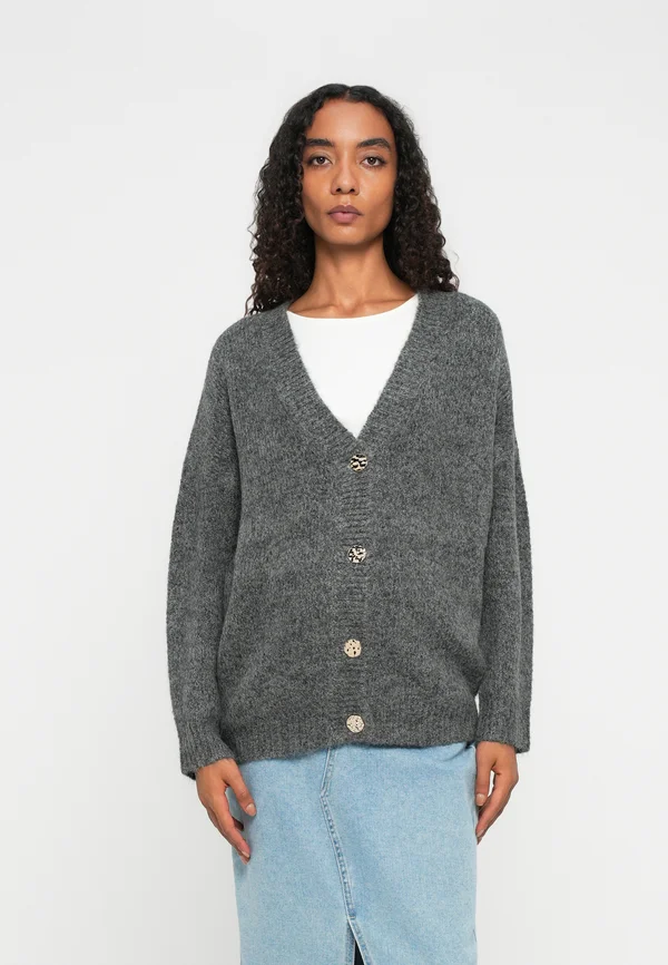 OLMZOEY - Strickjacke - dark grey