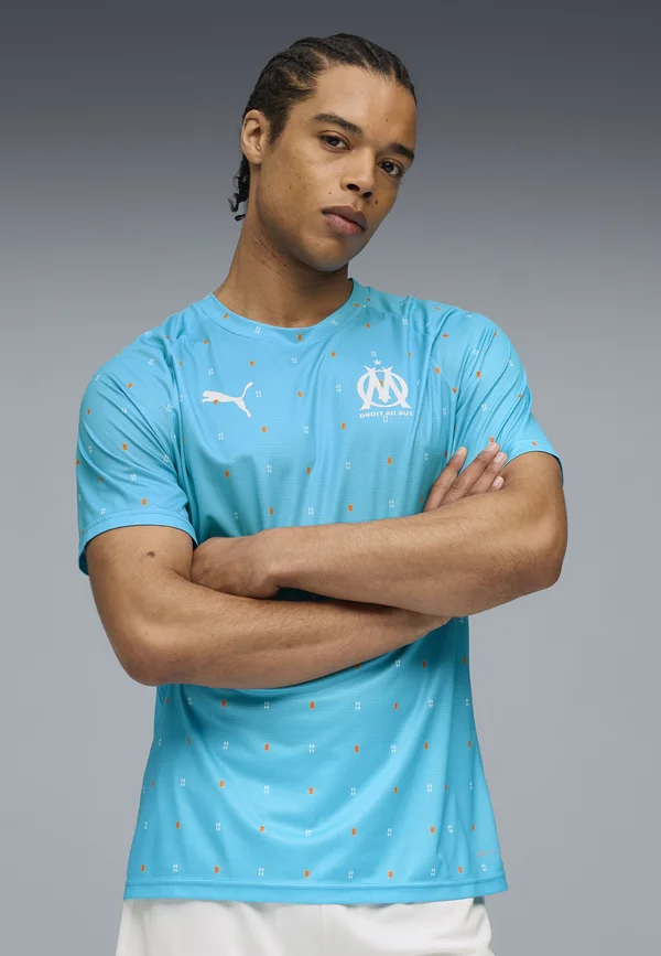 OLYMPIQUE DE MARSEILLE AUFWÄRM - Vereinsmannschaften - bleu azur- white