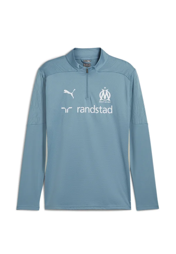 OLYMPIQUE DE MARSEILLE QUARTER-ZIP - Langarmshirt - bold blueputty