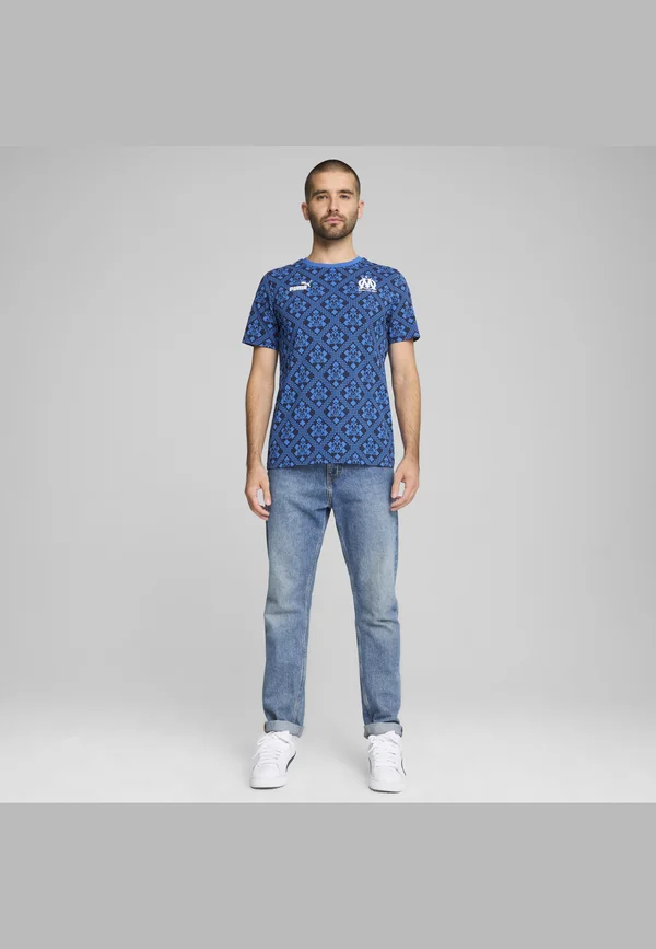 OLYMPIQUE MARSEILLE FTBLCULTURE - T-Shirt print - racing blue club navy